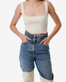 Top En Laine Cachemire Kiwa - Ecru