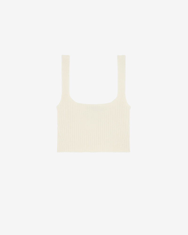 Top En Laine Cachemire Kiwa - Ecru