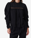 Top Dentelle Manches Longues Najale - Black