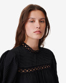 Top Dentelle Manches Longues Najale - Black
