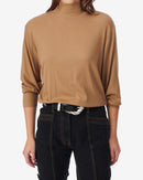 Top Col Montant À Découpe Palo - Caramel Coffee