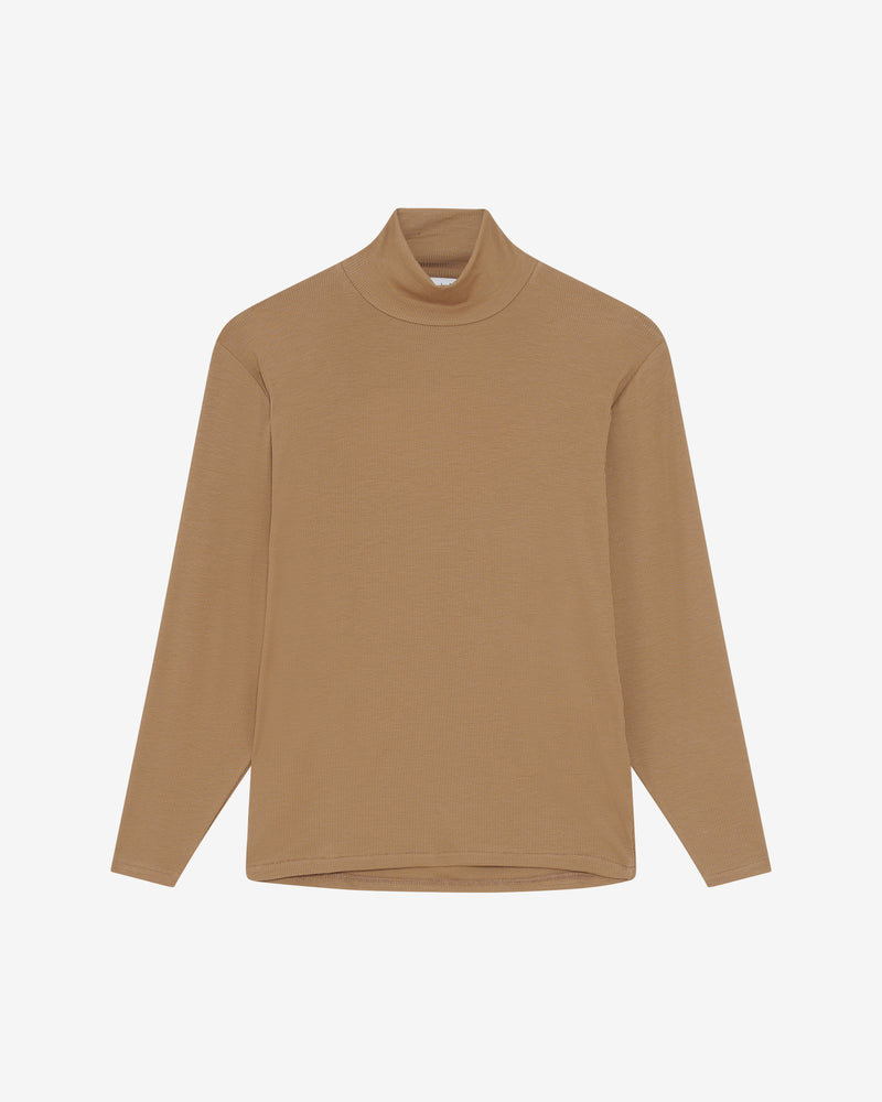 Top Col Montant À Découpe Palo - Caramel Coffee