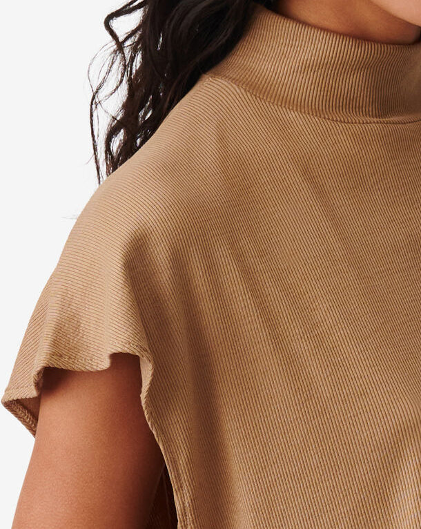 Top À Découpe Pearle - Caramel Coffee