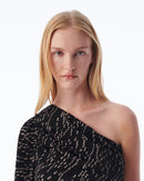 Top Asymétrique À Pois Rayna - Black/Gold