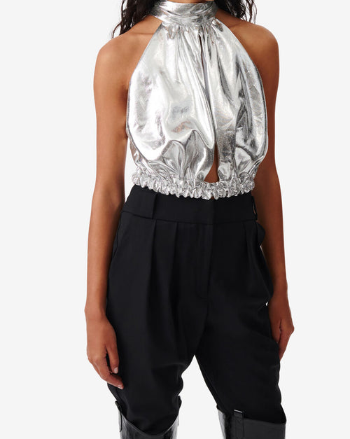 Top Argenté En Soie Sorya - Silver