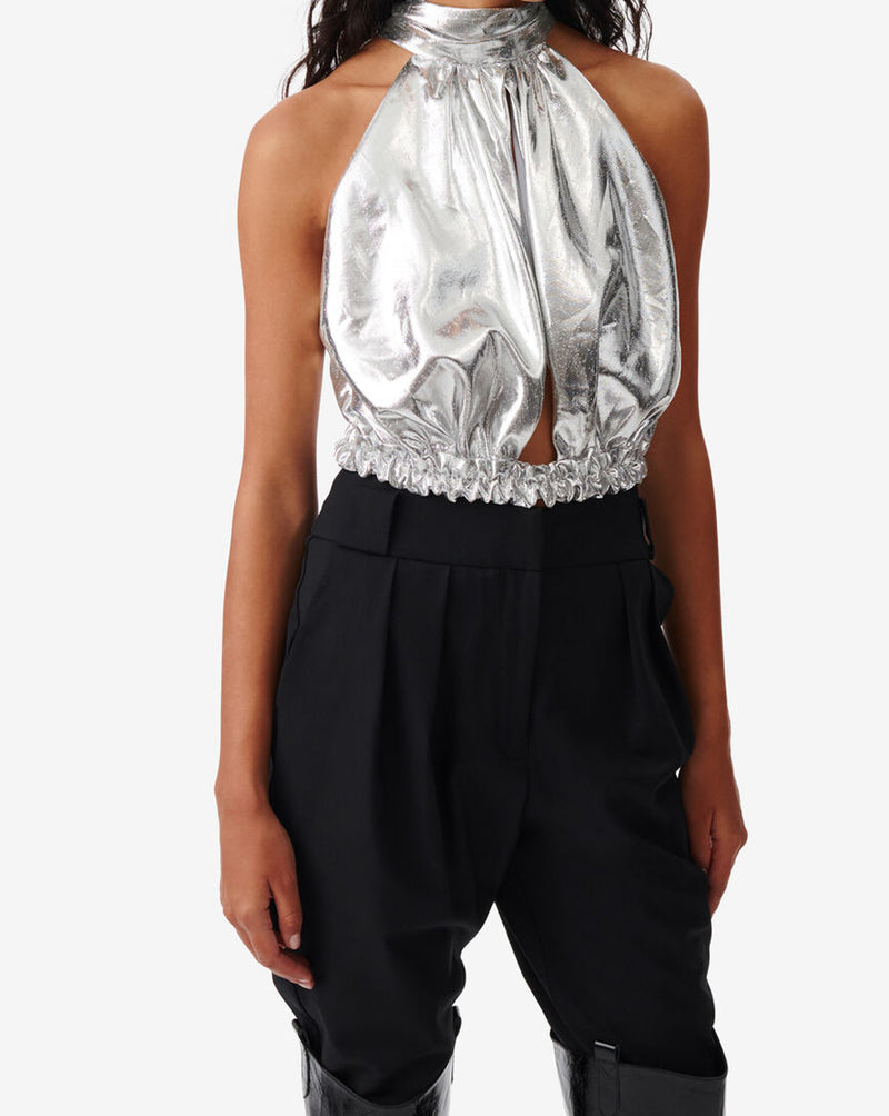 Top Argenté En Soie Sorya - Silver