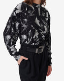 Top Imprimé Yolani - Black/Silver