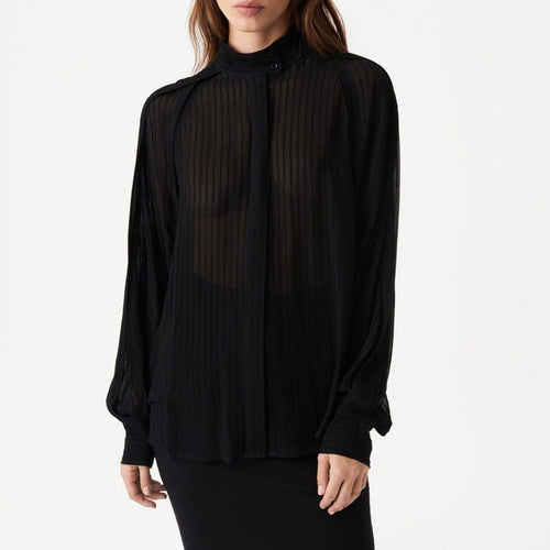 Chemise À Rayures Chamu - Black - Femme