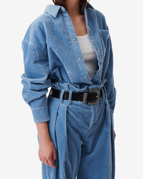 Chemise En Velours Côtelé Jalini - Blue