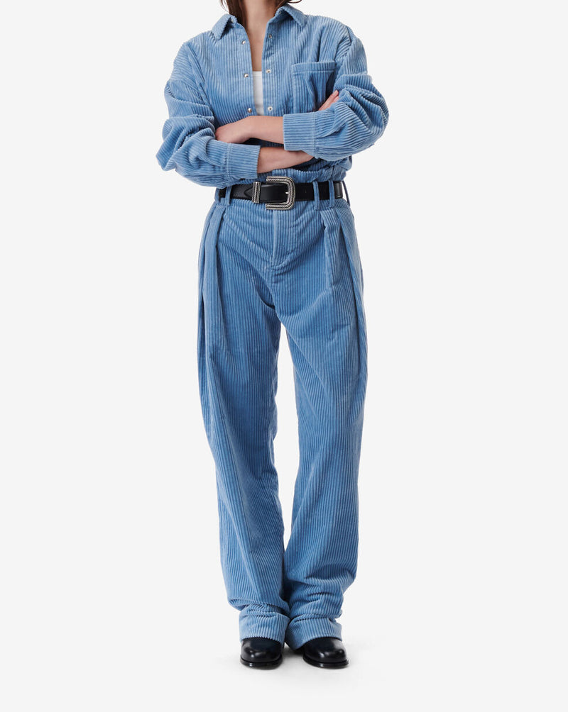 Chemise En Velours Côtelé Jalini - Blue