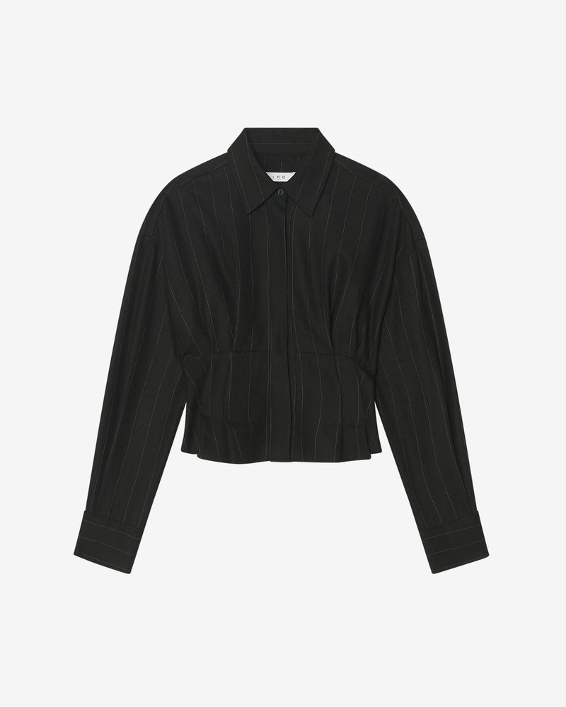 Chemise Rayée À Découpe Jannie - Black/White