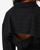 Chemise Rayée À Découpe Jannie - Black/White