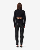 Top Col V À Découpe Jenio - Black