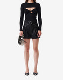 T-Shirt Col Rond Torsadé Joyce - Black