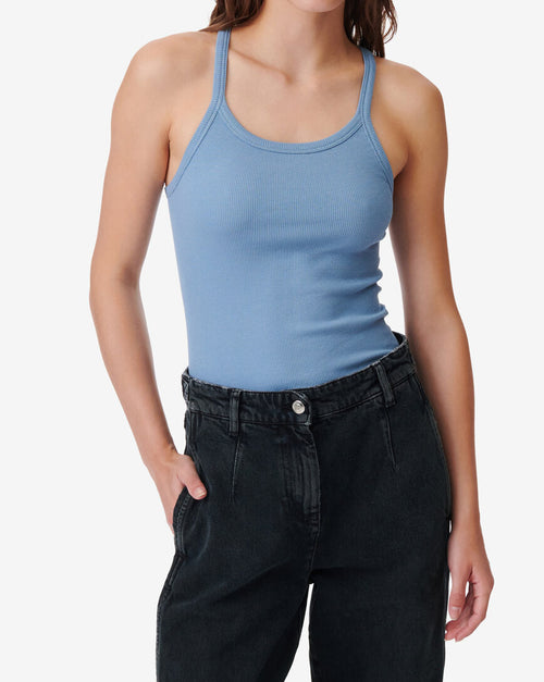 Débardeur Côtelé Palisso - Blue