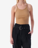 Débardeur Côtelé Palisso - Cappucino