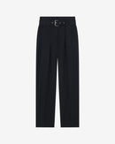 Pantalón Carrot De Lana Benet - Negro