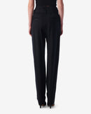 Pantalón Carrot De Lana Benet - Negro