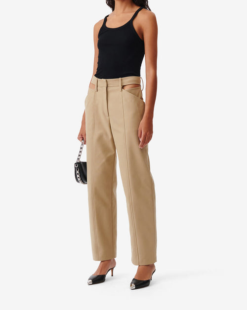 Pantalon À Découpes Lamarc - Camel