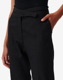 Pantalon Taille Haute Luada - Black Lurex