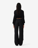 Jean Cargo Mait - Black/Strass