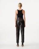 Pantalon En Cuir Maray - Black - Femme