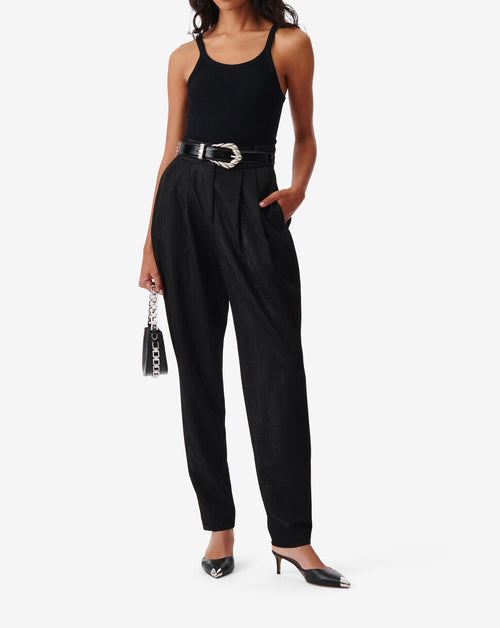 Pantalon De Tailleur Marona - Shiny Black
