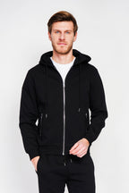 Zip-up Top - Black - Men