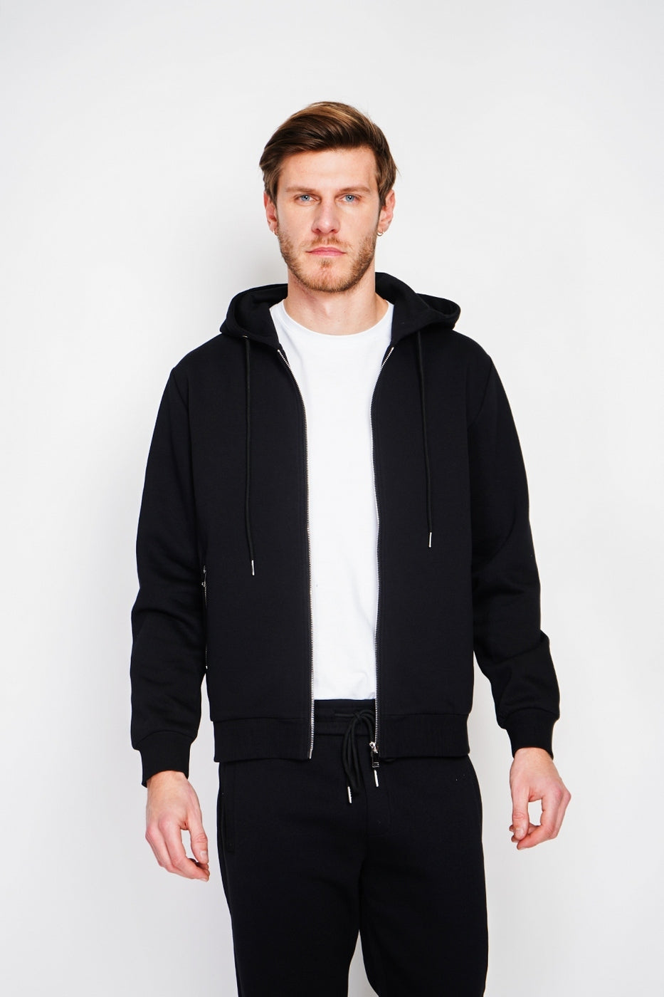 Zip-up Top - Black - Men