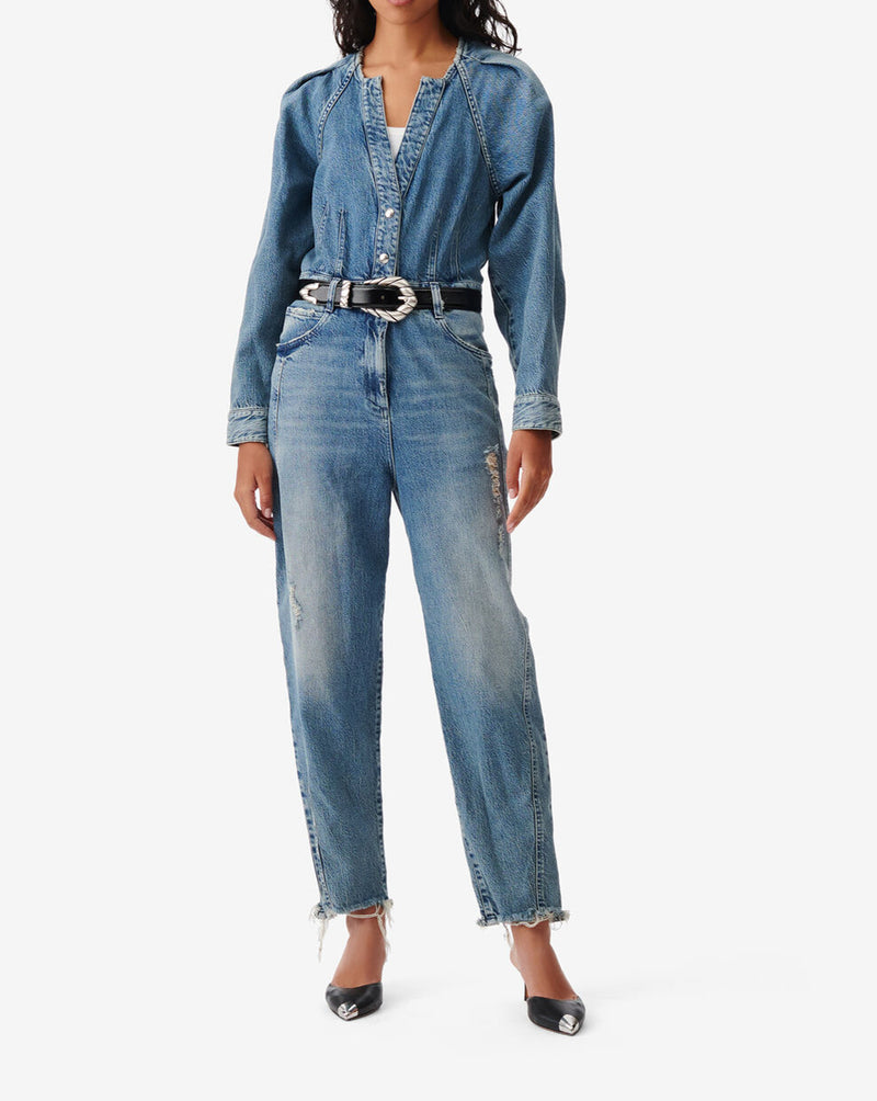 Combipantalon En Denim Setia - Mid Blue Destroy