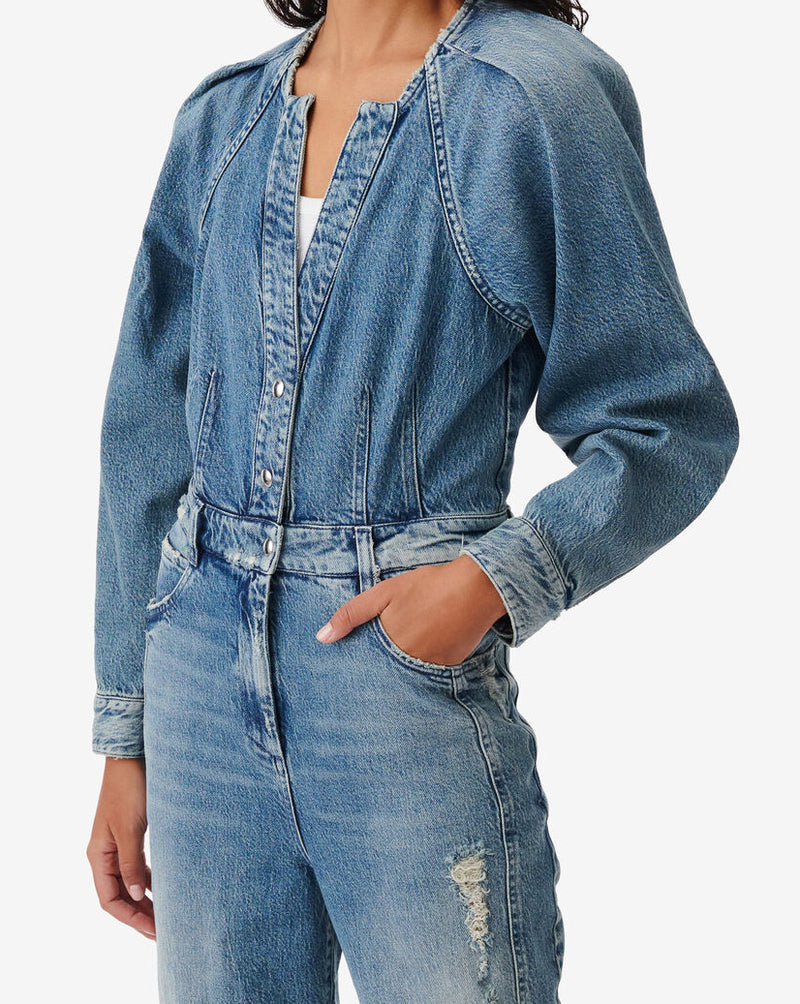 Combipantalon En Denim Setia - Mid Blue Destroy