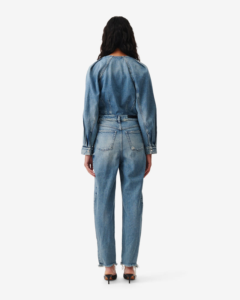 Combipantalon En Denim Setia - Mid Blue Destroy