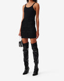 Jupe Courte Léopard Annick - Shiny Black