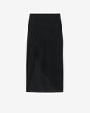 Jupe Longue Asymétrique Cinder - Black Metallic