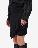 Jupe Courte Volantée Clea - Black