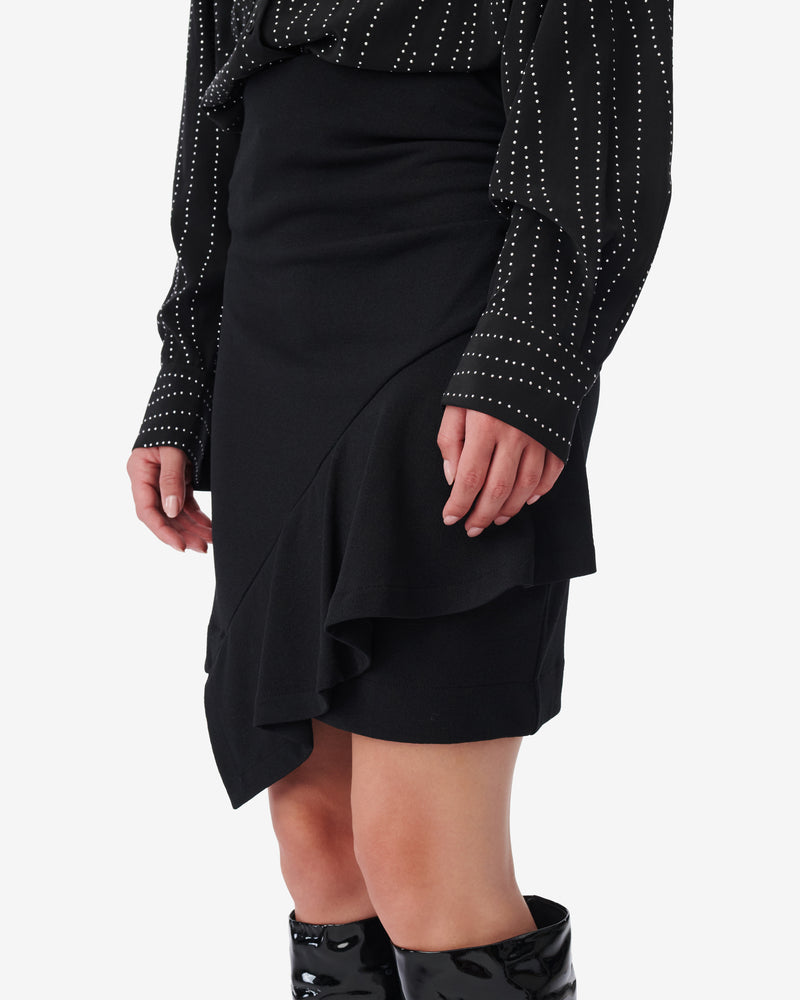 Jupe Courte Volantée Clea - Black