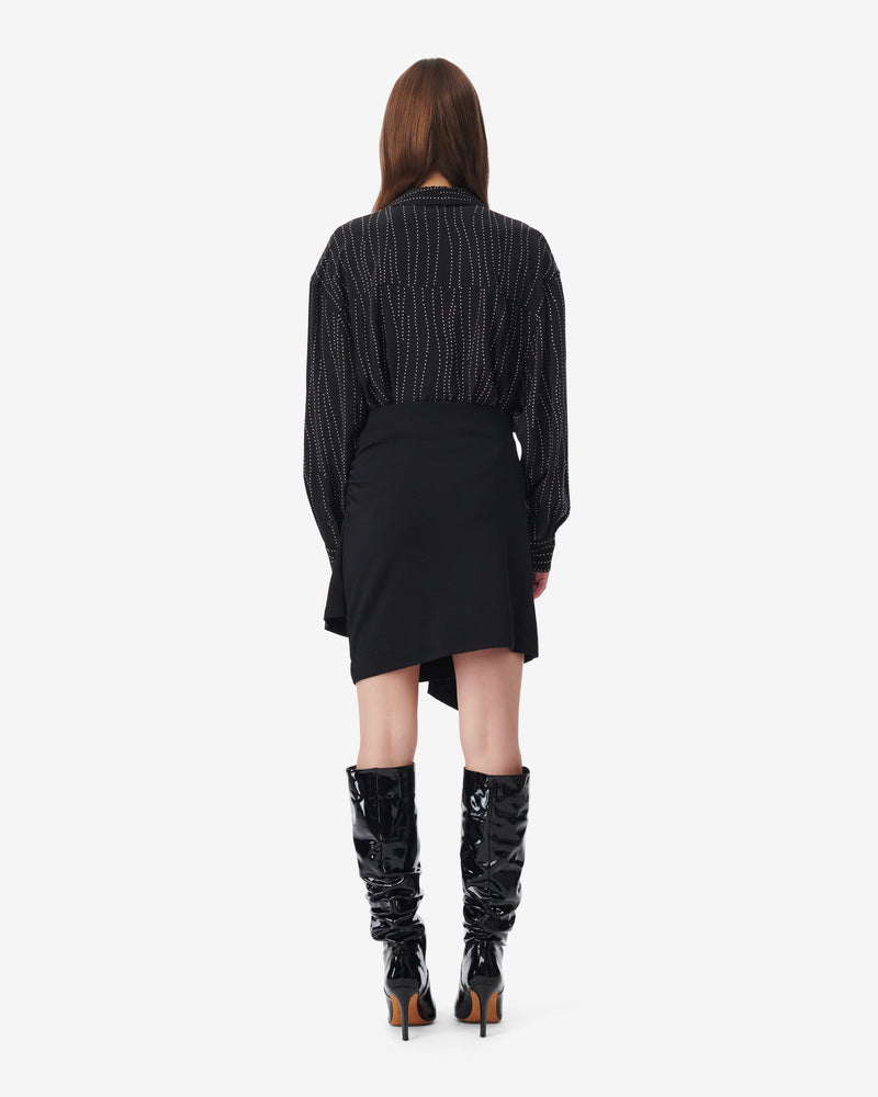 Jupe Courte Volantée Clea - Black