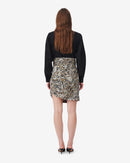 Jupe En Soie Imprimée Fazzia - Beige Multico