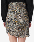 Jupe En Soie Imprimée Fazzia - Beige Multico