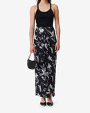 Falda larga con estampado Yuki Galaxy - Negro/Plata