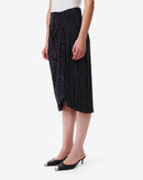 Jupe Midi À Studs Zima - Black