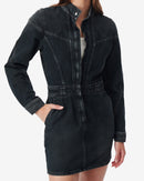 Darwin Dress - Blue Black Used