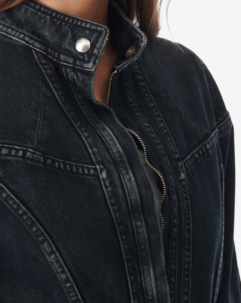 Darwin Dress - Blue Black Used