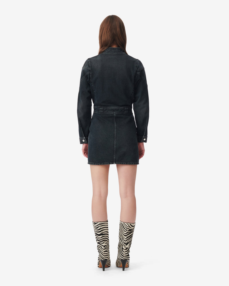 Darwin Dress - Blue Black Used