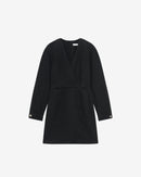 Robe Courte Col V Dora - Black/Strass