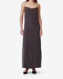 Robe Nuisette En Soie Gisela - Dark Grey