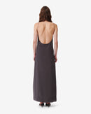 Robe Nuisette En Soie Gisela - Dark Grey