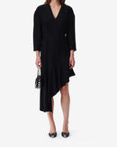 Robe Longue Asymétrique Izae - Black