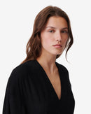 Robe Longue Asymétrique Izae - Black