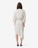 Robe Longue Asymétrique Izae - Ecru